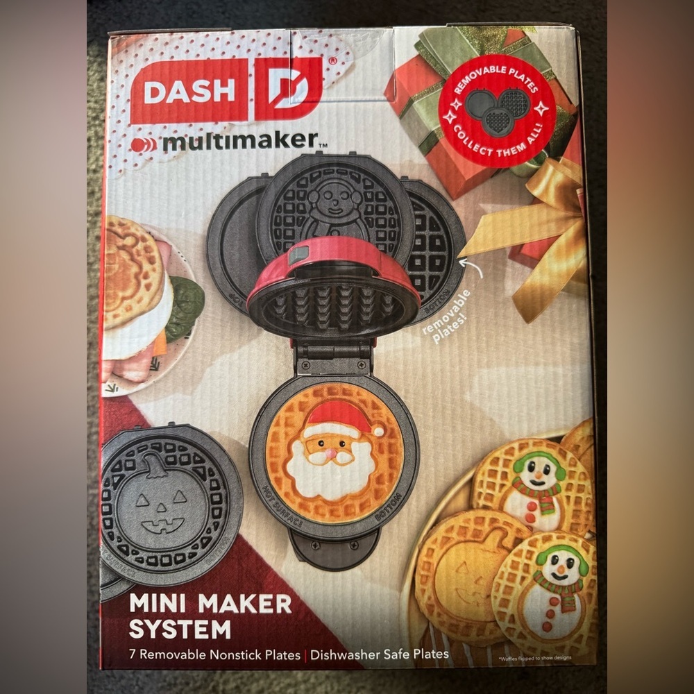 🚫SOLD🚫 DASH Multi-Plate MiniMaker with/7 Removable Plates - Picture 3 of 5